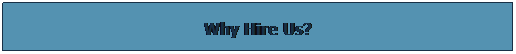 Text Box:  
Why Hire Us?
